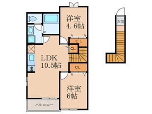 ダンケ吉志の物件間取画像